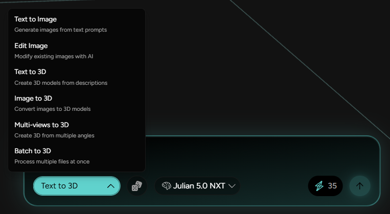 Figure 1. Prompting options