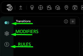 Figure 2. Left-side Action workspace overview
