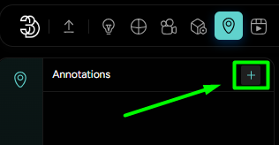 Figure 2. A button for adding Hotspots to the Scene
