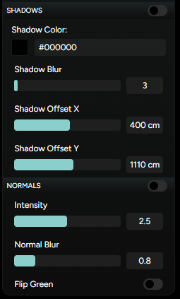 Figure 4. Text overlay settings