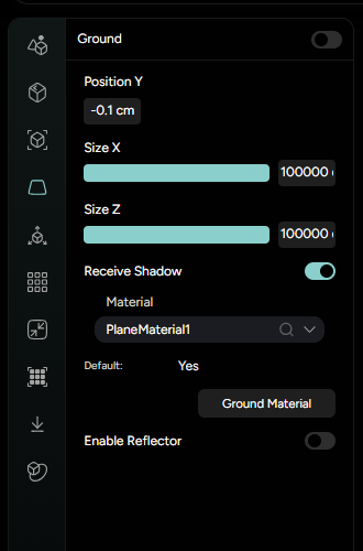 Figure 23. Ground settings