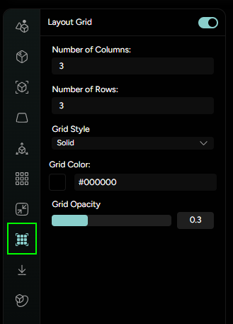Figure 28. Layout Grid settings