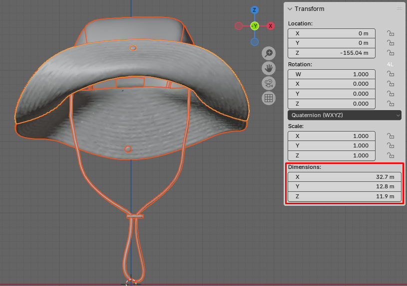 Figure 9. Original dimensions