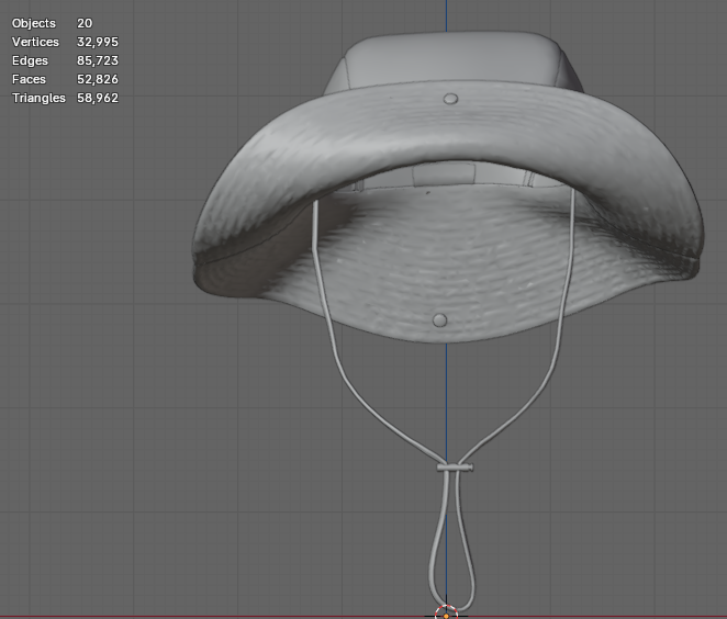 Figure 11. The optimized model with a statistics view