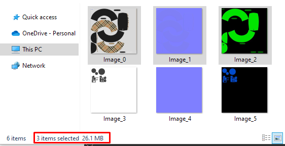 Figure 2. Original texture maps
